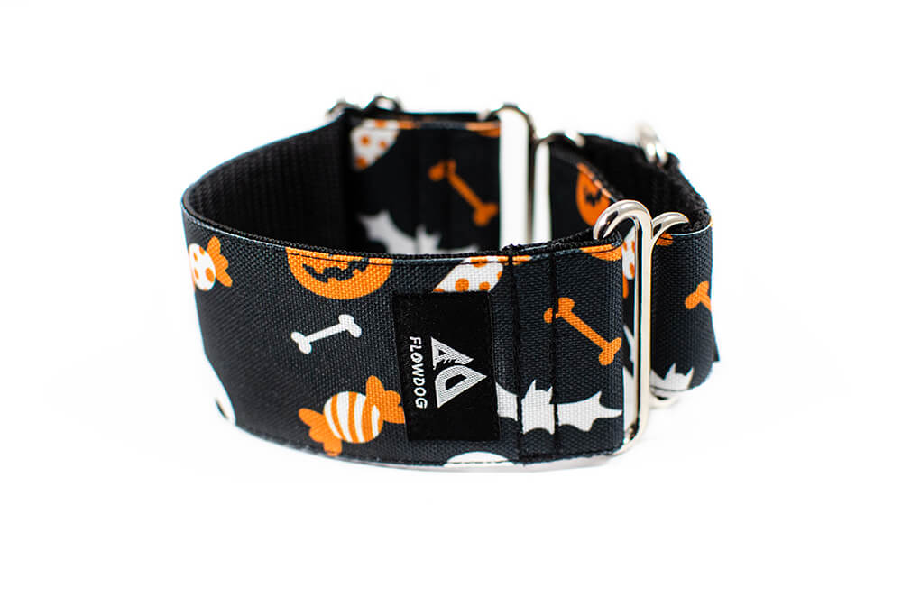 Halloween - Plus Martingale Collar for Whippets and Greyhounds