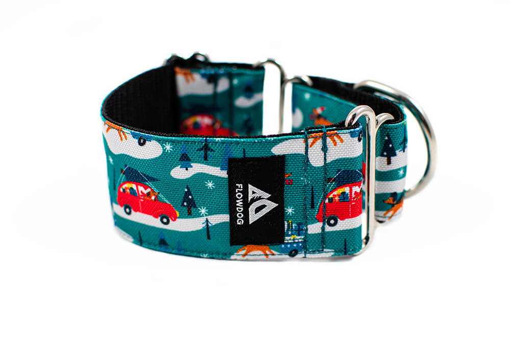 Christmas trip - Plus Martingale Collar for Whippets and Greyhounds