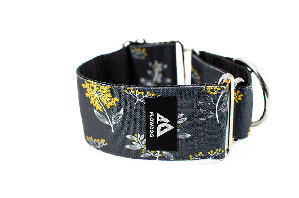 Grey Yarrow - Plus Martingale Collar for Whippets and Greyhounds