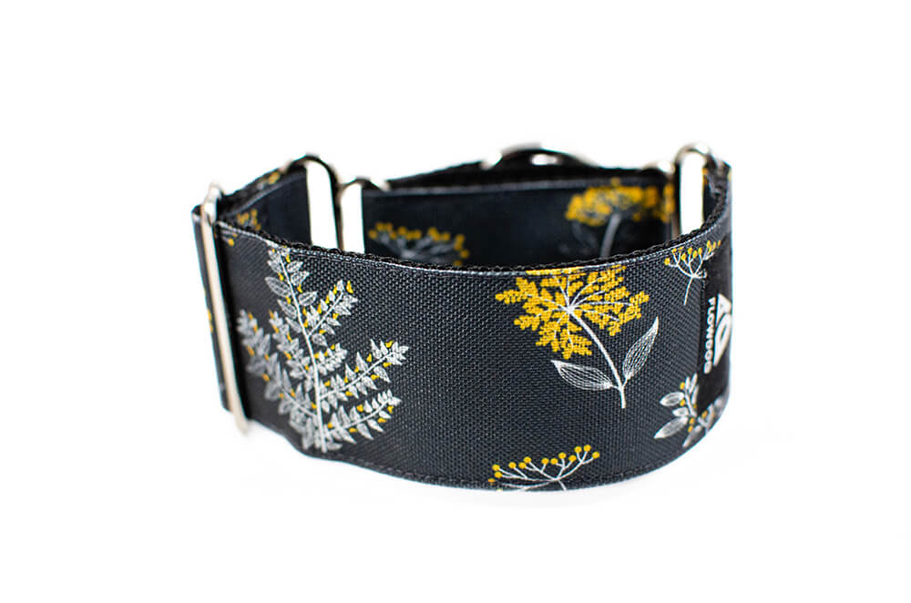 Grey Yarrow - Plus Martingale Collar for Whippets and Greyhounds