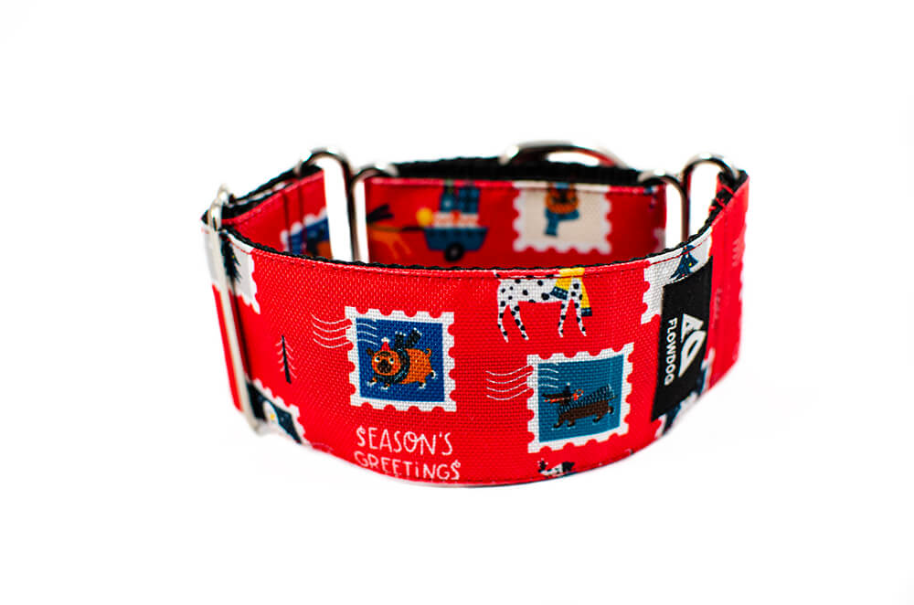 Holiday Postcard - Plus Martingale Collar for Whippets and Greyhounds