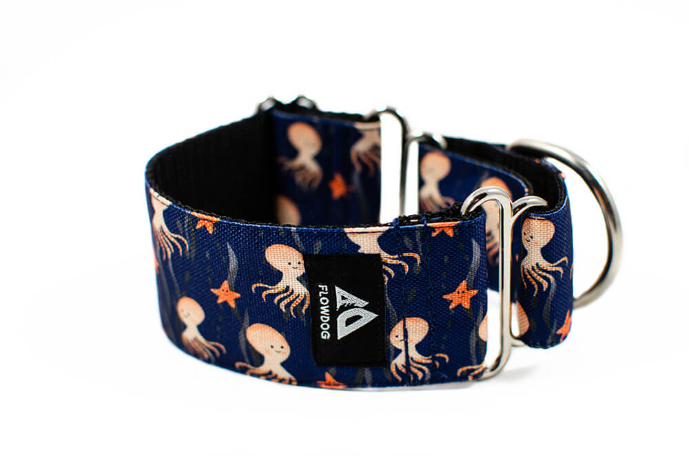 Octopus - Plus Martingale Collar for Whippets and Greyhounds