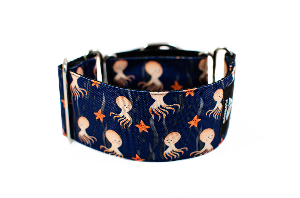 Octopus - Plus Martingale Collar for Whippets and Greyhounds