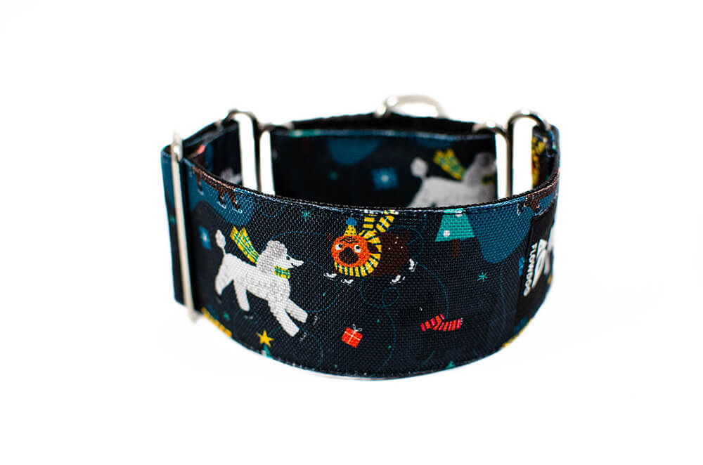 Holiday Party - Plus Martingale Collar for Whippets and Greyhounds