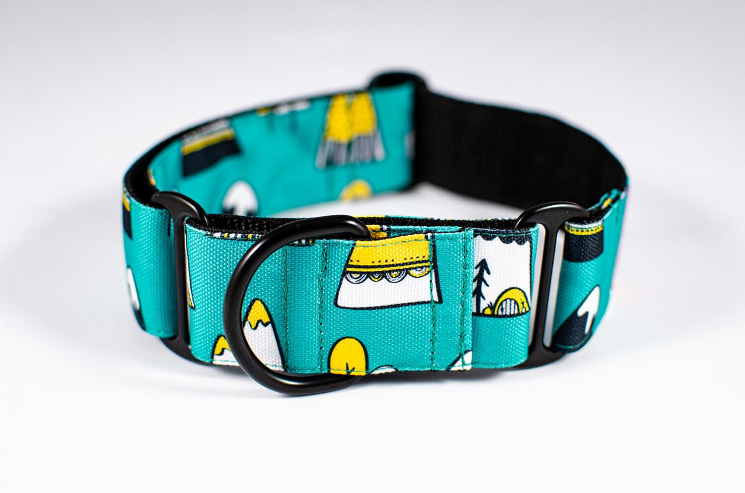 fairy rock green martingale dog collar