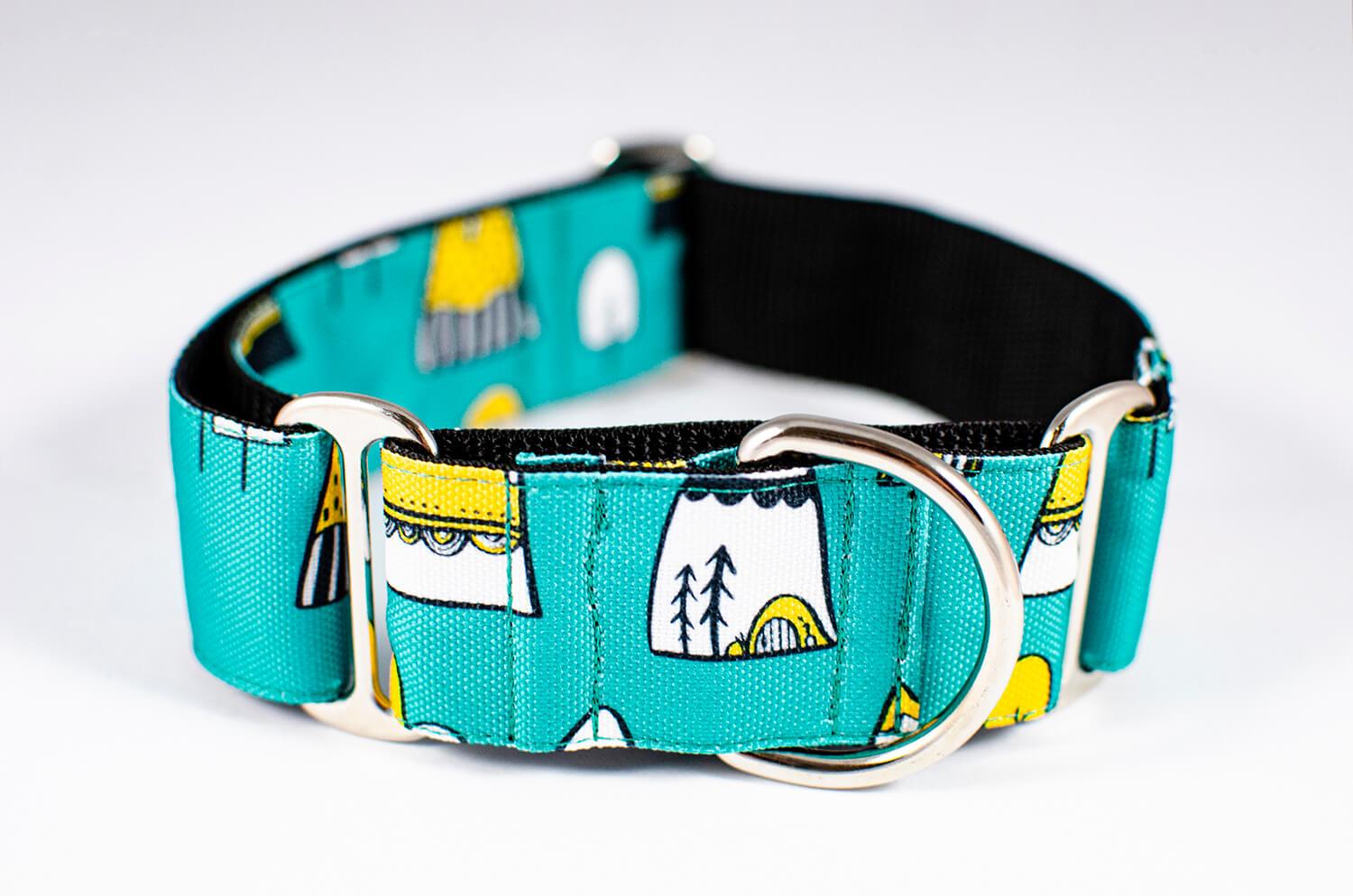 fairy rock green martingale dog collar