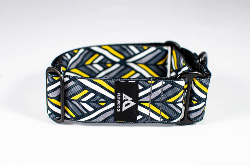 polaris grey martingale dog collar