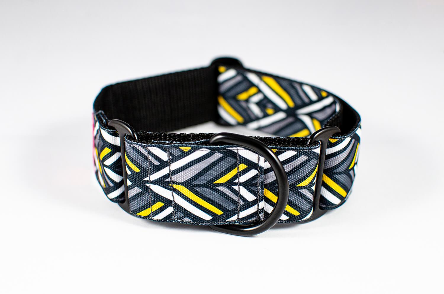 polaris grey martingale dog collar