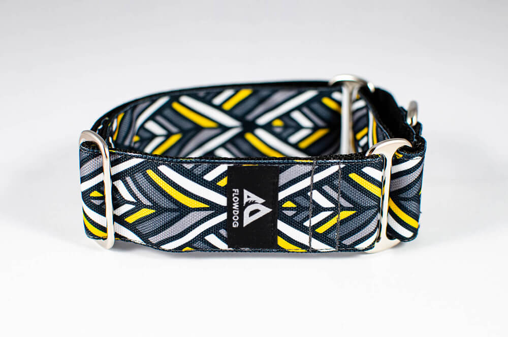 polaris grey martingale dog collar