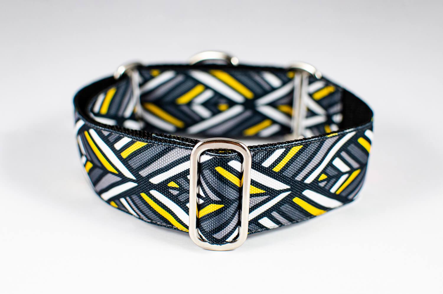 polaris grey martingale dog collar