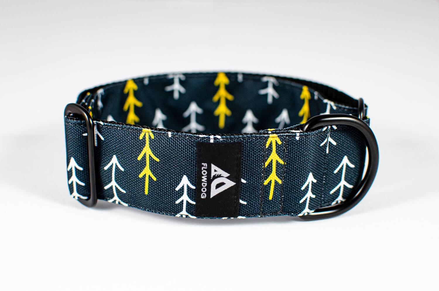 nordic pine black slip-on dog collar