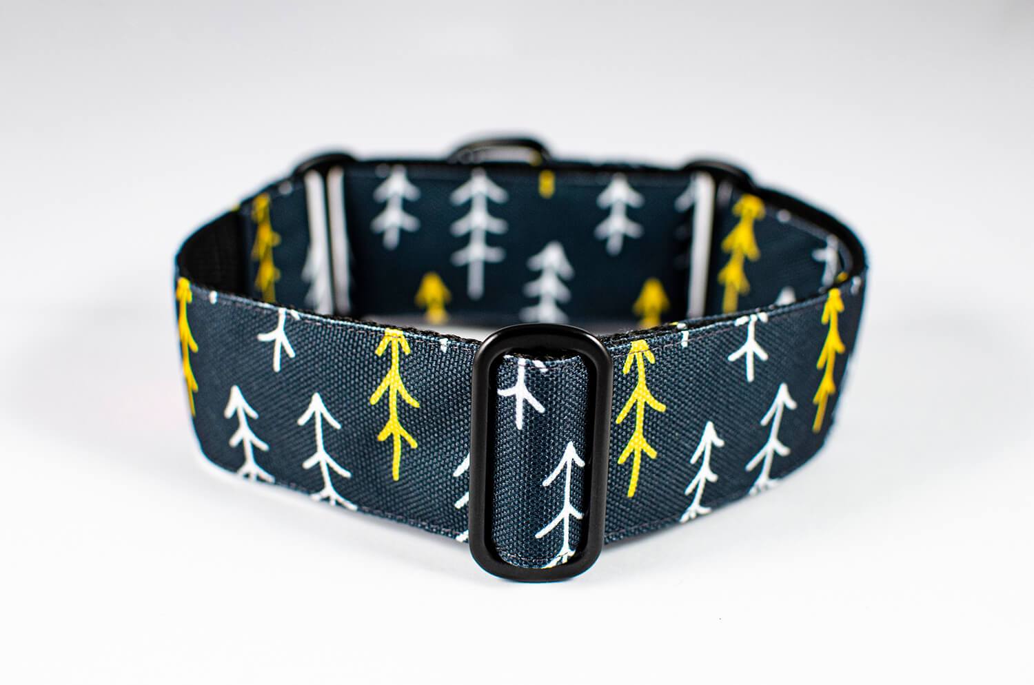 nordic pine black martingale dog collar