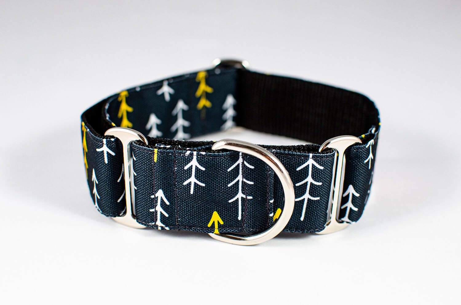 nordic pine black martingale dog collar