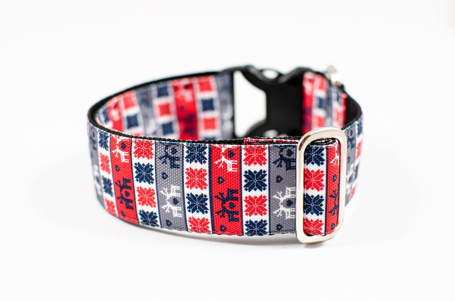 christmas sweater dog collar with buckle