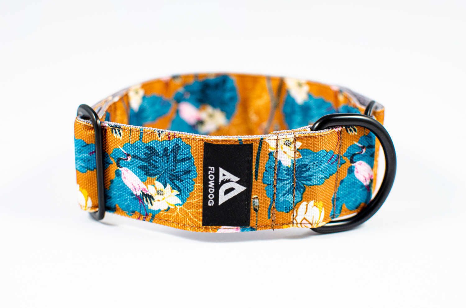 japanese garden orange slip-on dog collar