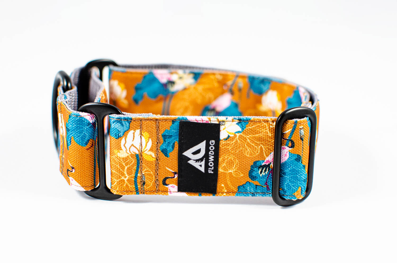 japanese garden orange martingale dog collar