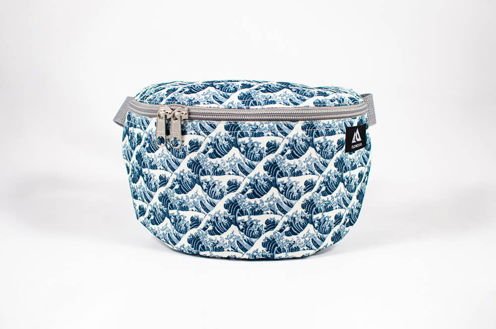 big wave blue fanny pack