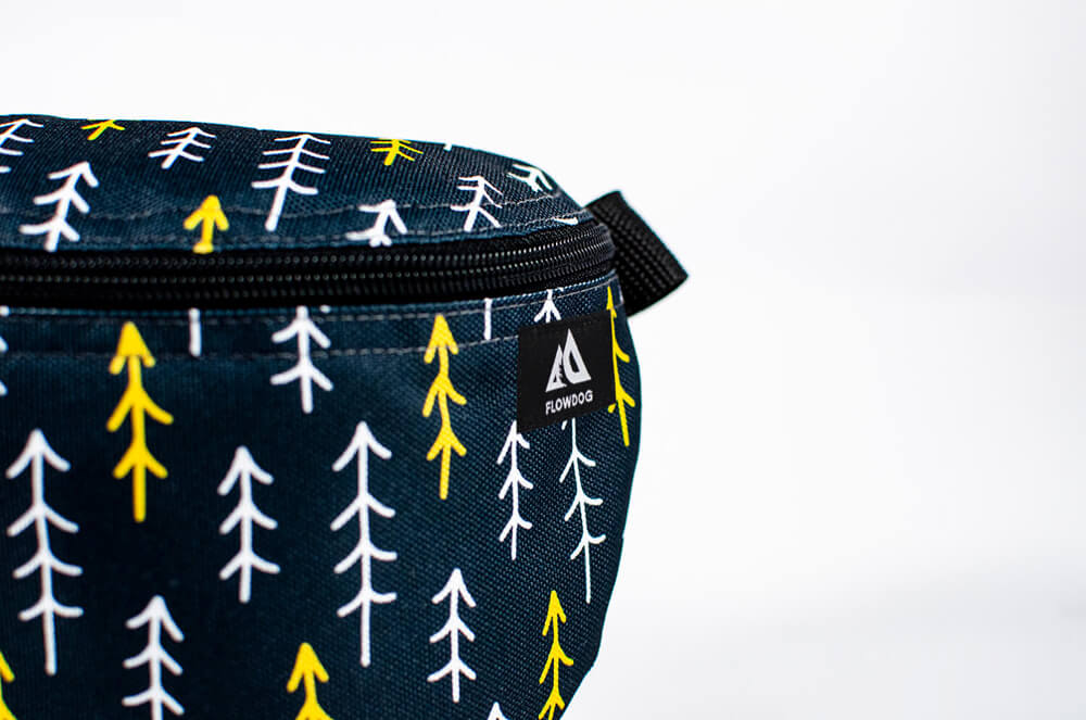 nordic pine black fanny pack