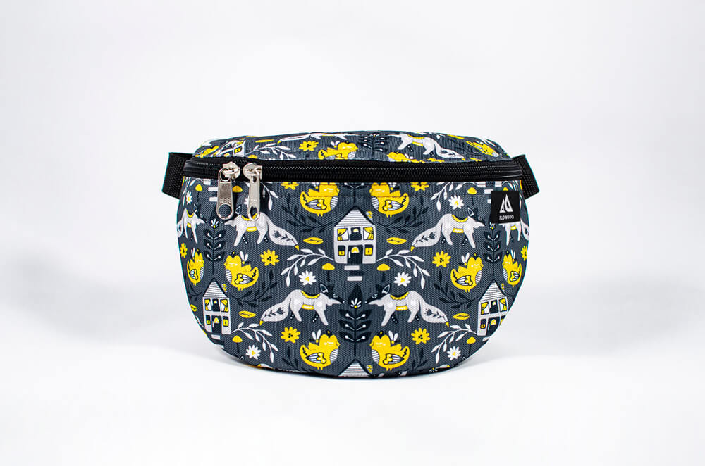 nordic fall grey fanny pack