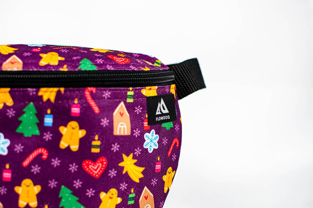 gingerbread christmas fanny pack