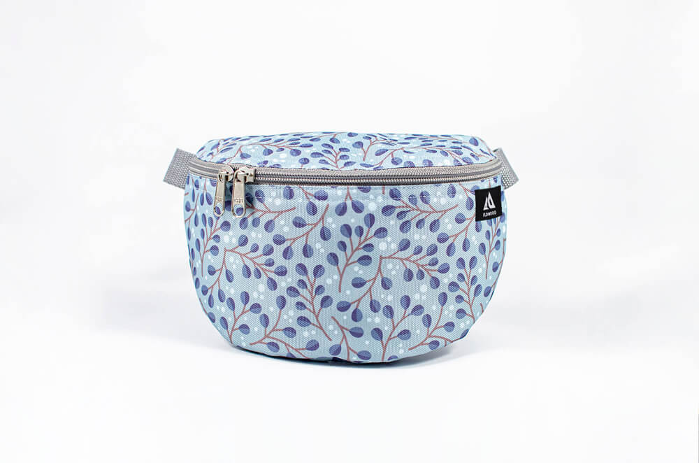 frostwork light blue fanny pack