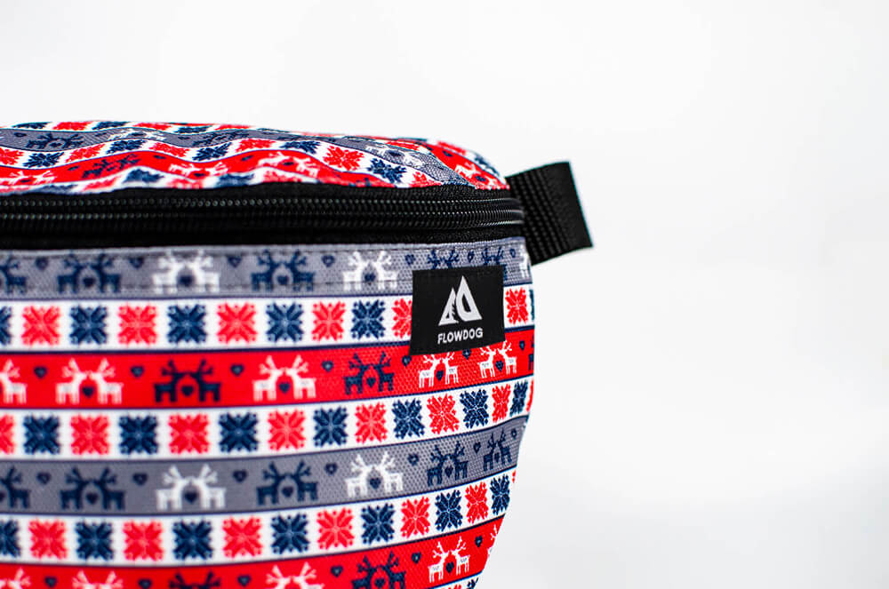 christmas sweater fanny pack