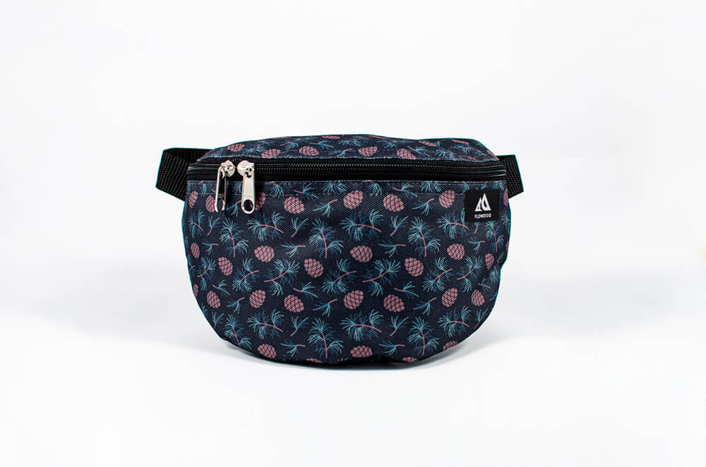 black winter cone fanny pack