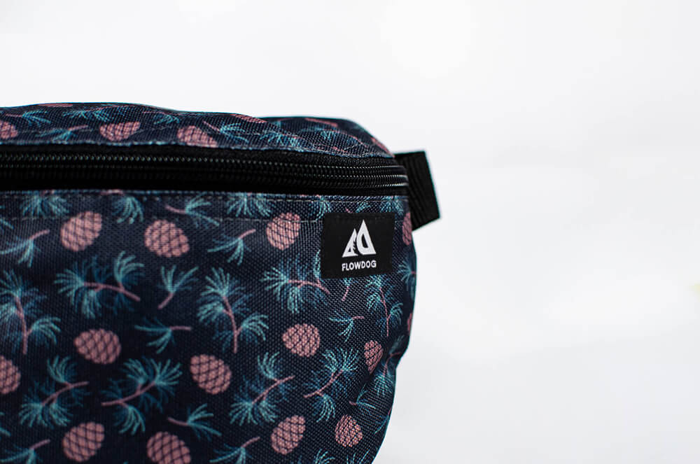 black winter cone fanny pack