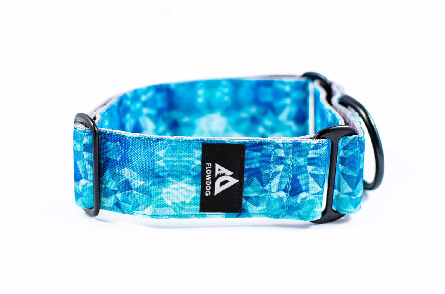 diamond blue martingale dog collar