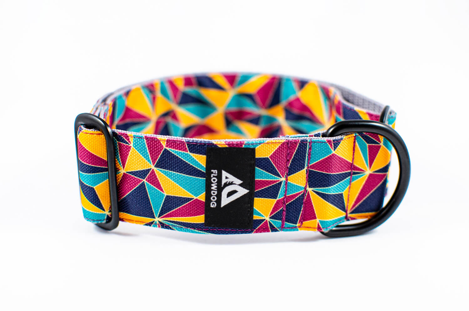 aura quartz geometric slip-on dog collar