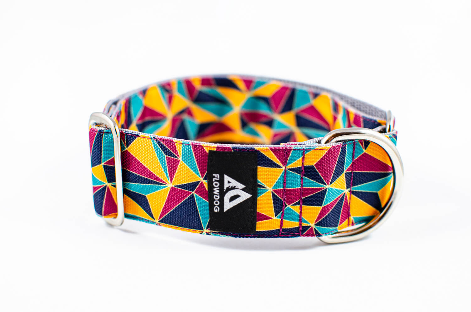 aura quartz geometric slip-on dog collar