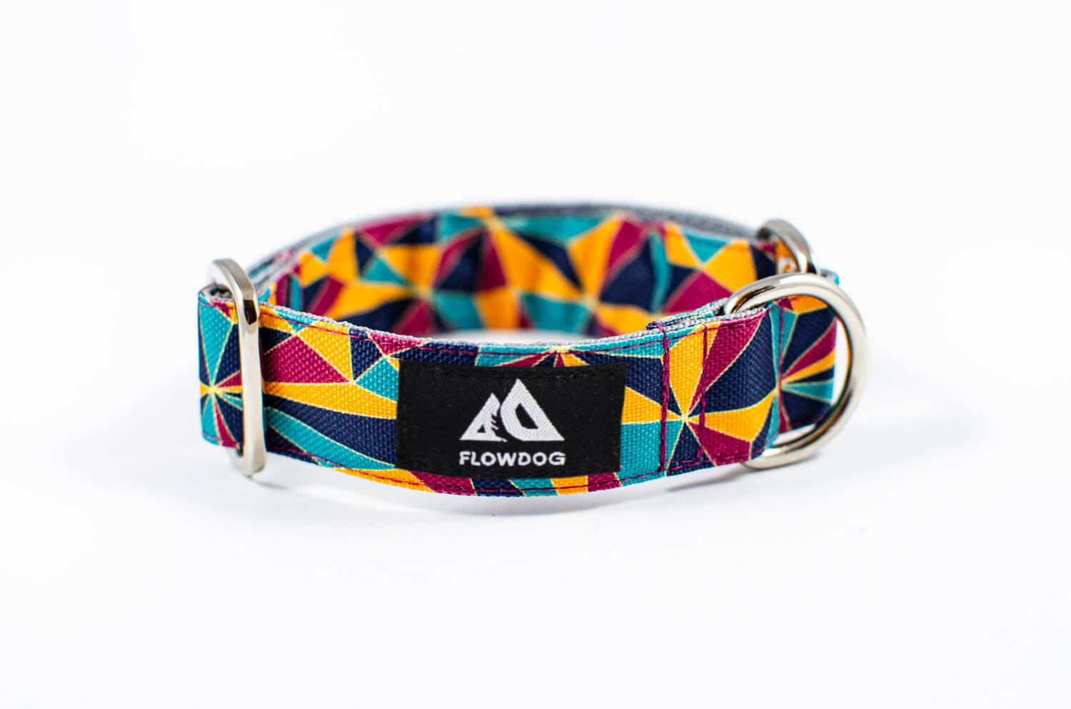 aura quartz geometric slip-on dog collar