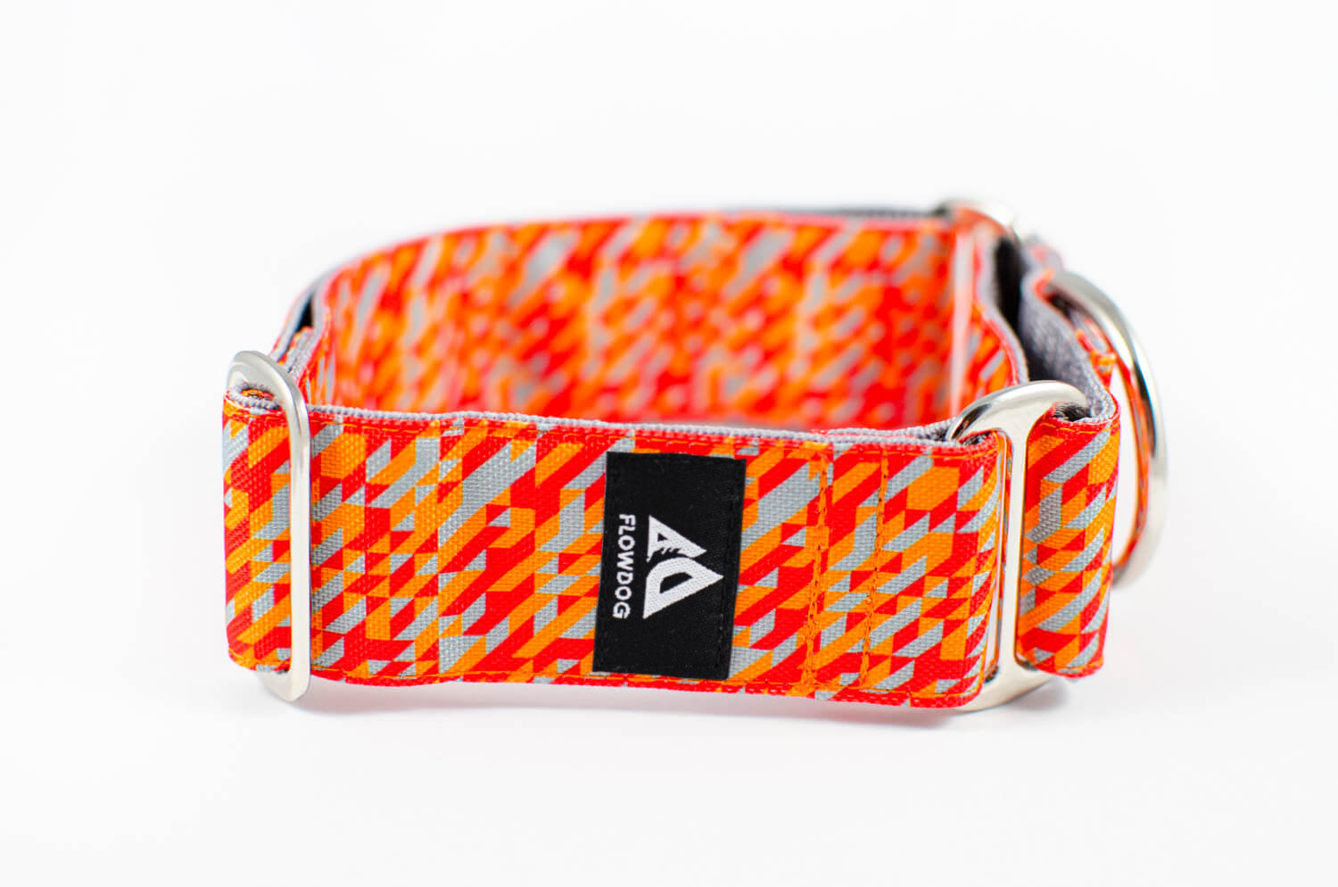 amber orange martingale dog collar