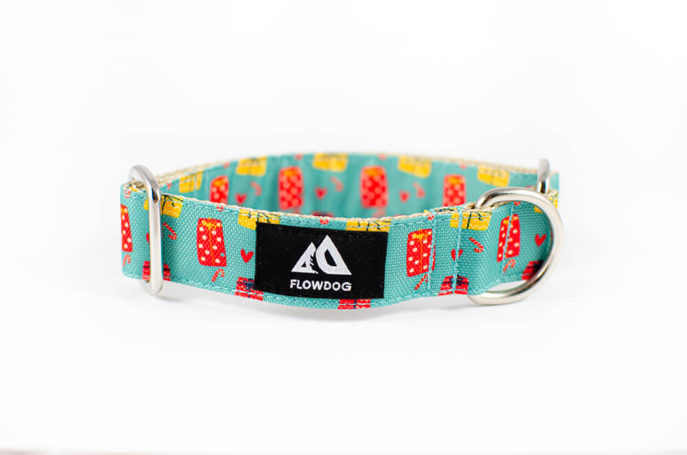 christmas gift slip-on dog collar 