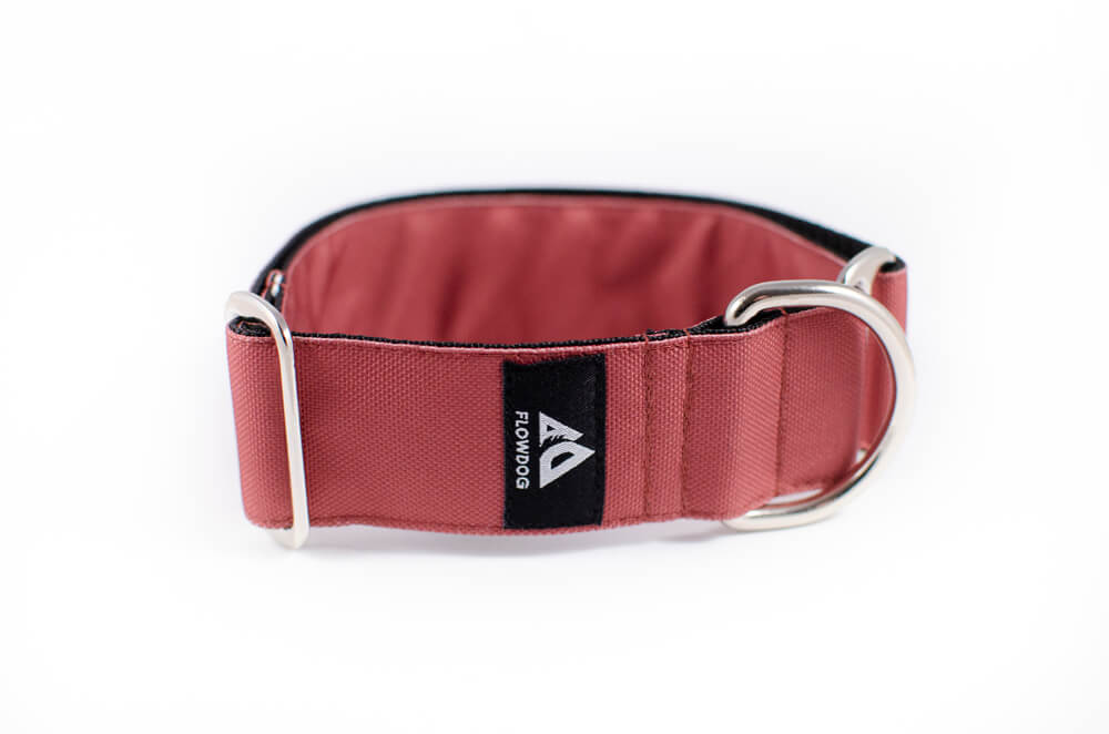 mauve slip-on dog collar