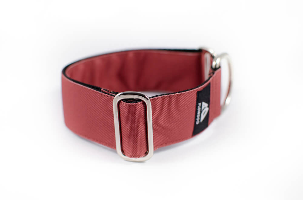 mauve slip-on dog collar