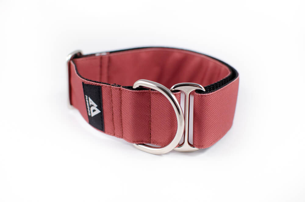 mauve slip-on dog collar