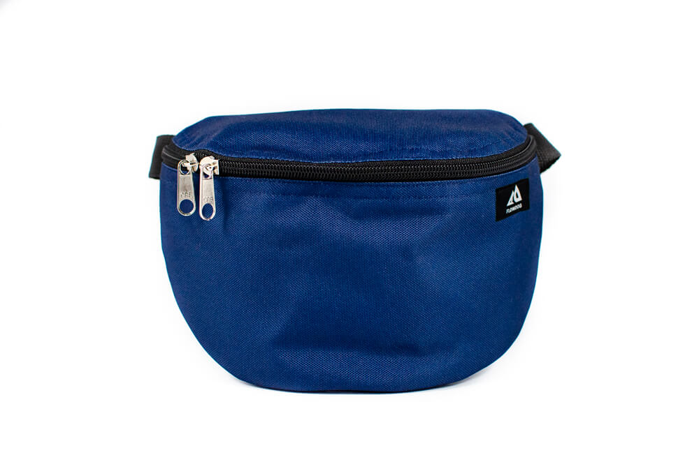 denim blue fanny pack