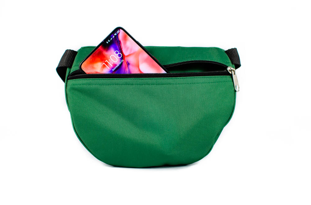 green fanny pack