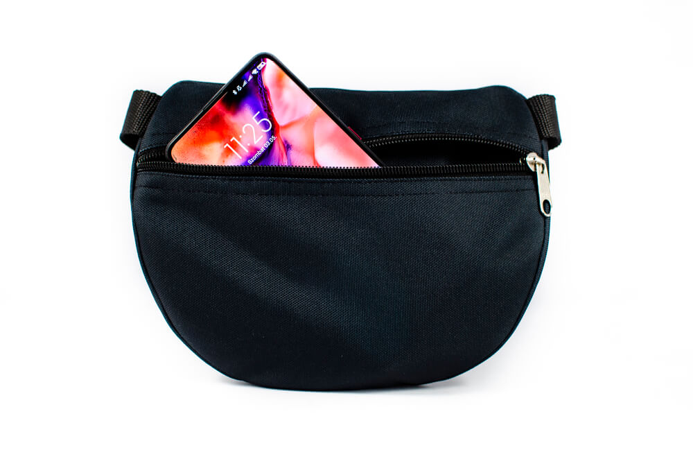 black fanny pack