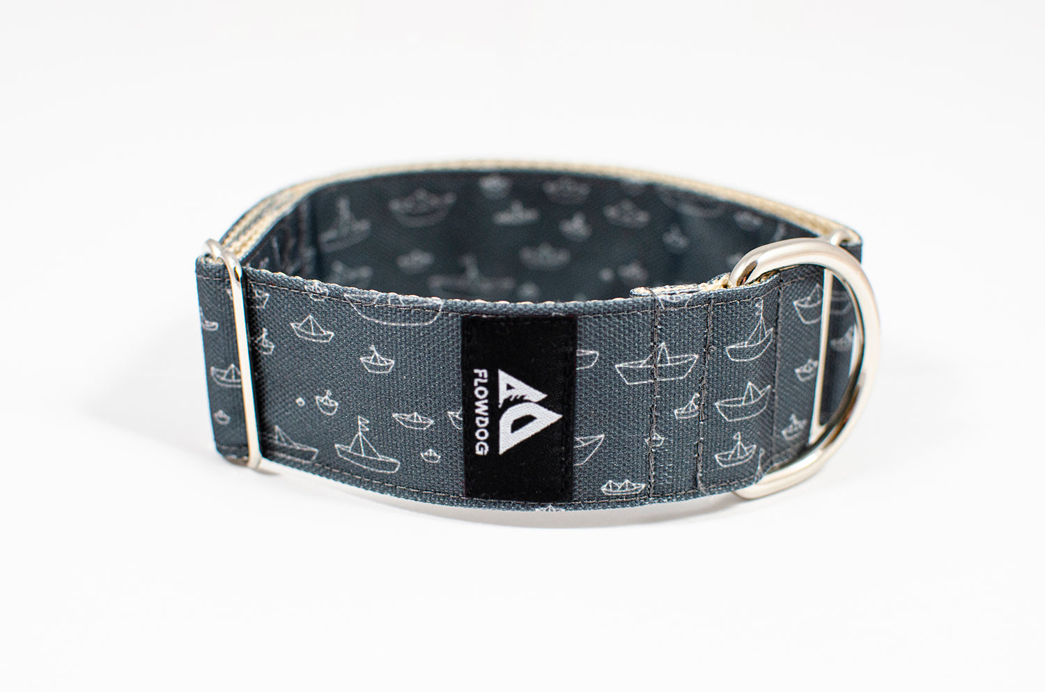 sailor grey slip-on dog collar