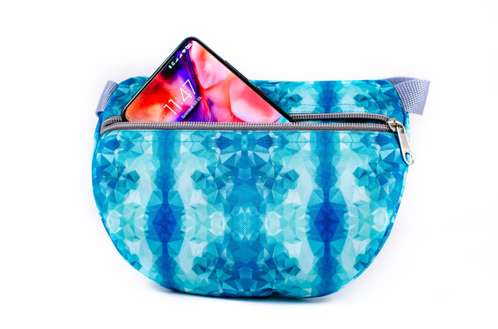 diamond blue fanny pack