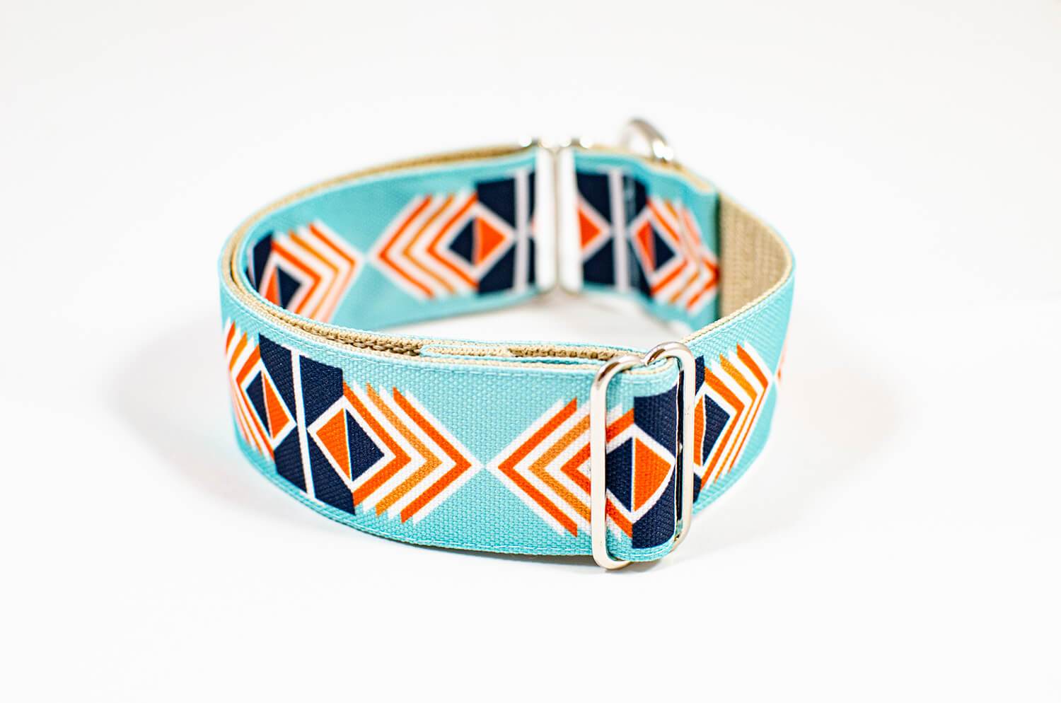 garda turquoise slip-on dog collar