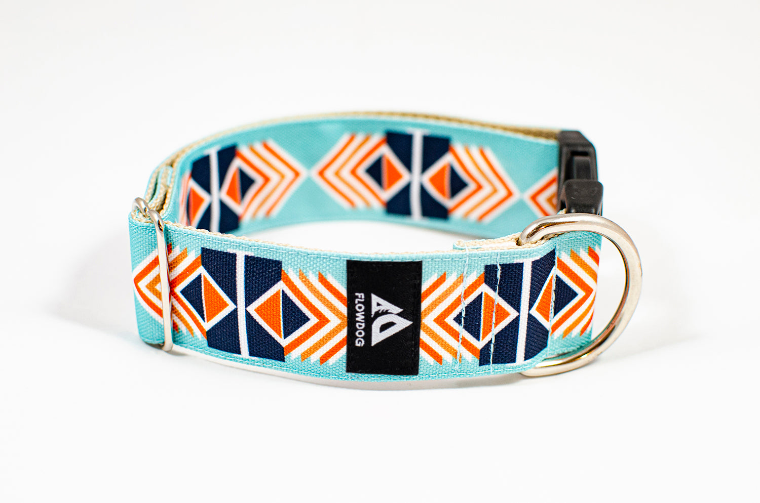 garda turquoise dog collar with buckle