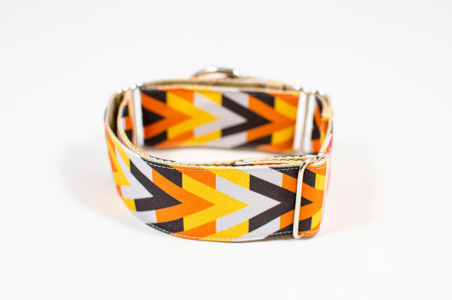 morocco orange martingale dog collar