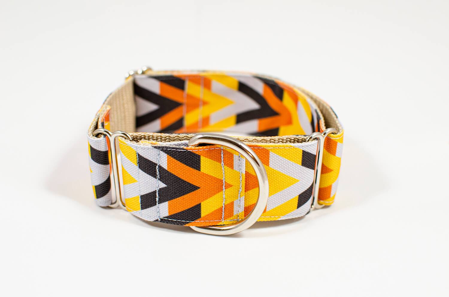 morocco orange martingale dog collar