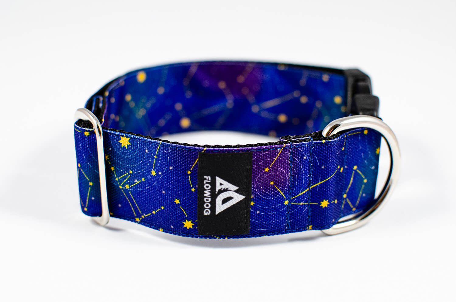 stardust blue dog collar with buckle