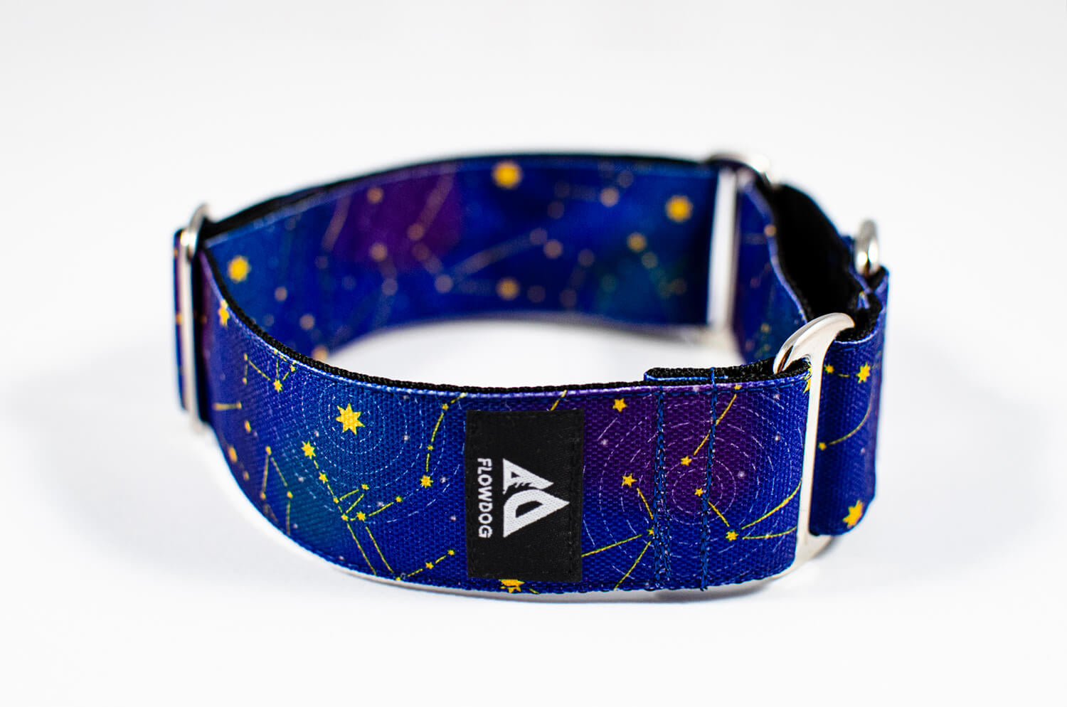 stardust blue martingale dog collar